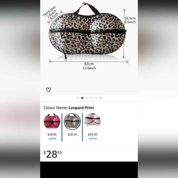 Leopard Bra Shaped Bag - Picture 7 of 8